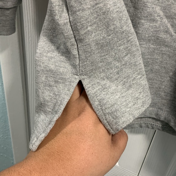 Floral Embroidered Gray Sweatshirt - Picture 7 of 10